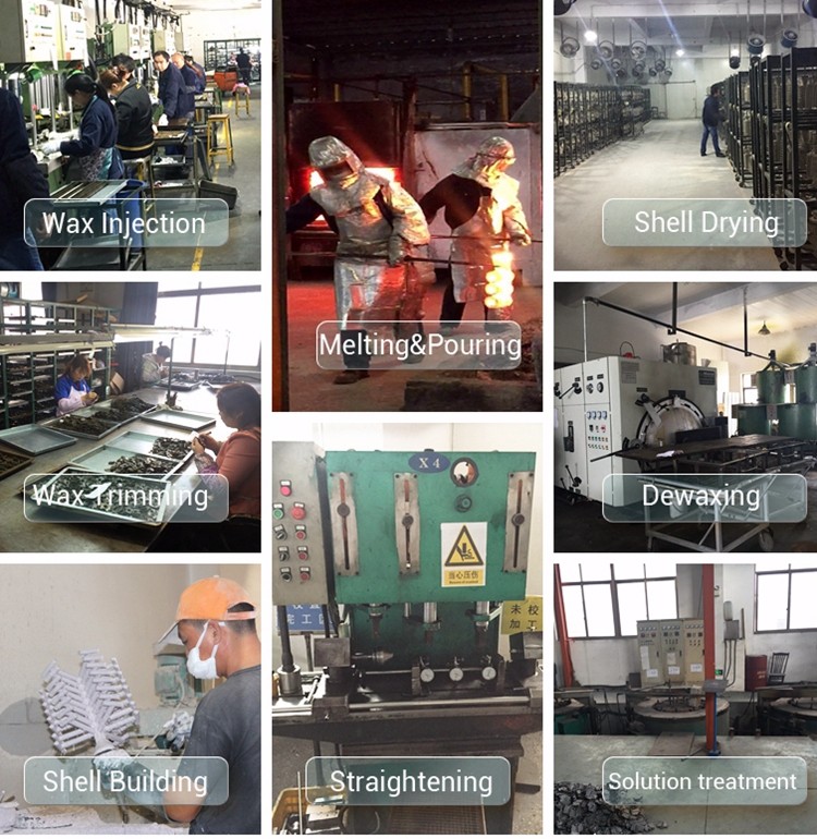 stainless steel investment casting process with straightness