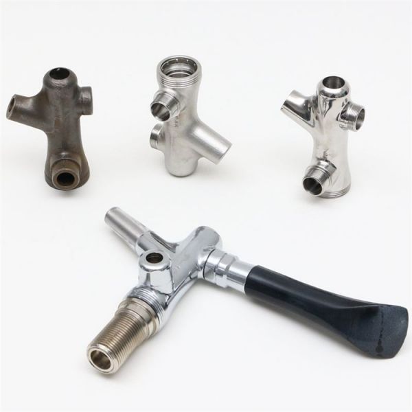 Investment casting beer faucet part