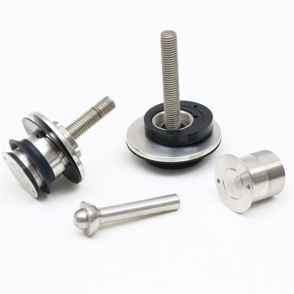 Precision machining stainless steel glass clamp