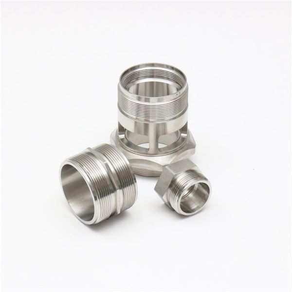 Precision machined stainless steel nut